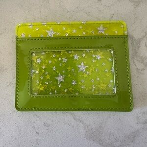 Urban Outfitters Holographic Green Card Holder